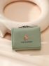 Letter Graphic Butterfly Decor Small Wallet