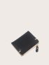 Letter Embossed Small Wallet
