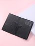Letter Embossed Passport Case