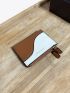 Two Tone Letter Graphic Small Wallet