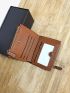 Two Tone Letter Graphic Small Wallet