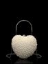 Mini Faux Pearl Decor Novelty Bag