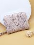 Crocodile Embossed Small Wallet