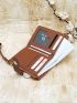 Crocodile Embossed Small Wallet With Wristlet