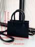 Mini Crocodile Embossed Square Bag