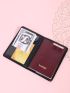 Letter Embossed Passport Case