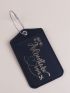 Slogan Graphic Luggage Tag