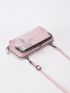 Snakeskin Embossed Kiss Lock Phone Wallet