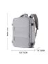 Minimalist Release Buckle Decor Laptop Backpack Water Resistant College School Bookbag Large Capacity Backpack Gifts for Men & Women Fits 15.6 Inch Notebook