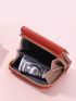 Four-leaf Clover & Rhinestone Decor Small Wallet