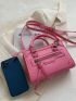 Mini Neon Pink Square Bag