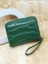 Crocodile Embossed Small Wallet