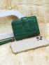Crocodile Embossed Small Wallet