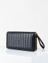 Crocodile Embossed Long Wallet