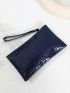 Crocodile Embossed Long Wallet