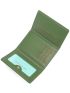Snakeskin Embossed Letter Graphic Small Wallet