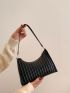 Minimalist Quilted Baguette Bag