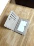 Letter Graphic Snap Button Card Holder