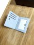 Letter Graphic Snap Button Card Holder