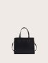 Minimalist Double Handle Square Bag