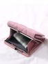 Quilted Embossed Heart Decor Small Wallet