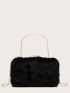 Mini Fuzzy Chain Box Bag