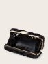 Mini Fuzzy Chain Box Bag