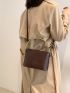 Elephant Embossed Square Bag