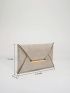 Metal Decor Contrast Binding Square Bag