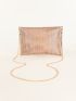 Small Flap Envelope Bag Rhinestone Decor Evening Bag For Party