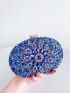 Rhinestone Decor Box Bag
