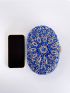 Rhinestone Decor Box Bag