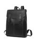 Stitch Detail Flap Backpack Buckle Design Waterproof