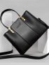 Letter Detail Square Bag