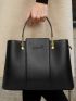 Letter Detail Square Bag