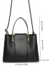 Letter Detail Square Bag