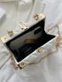 Mini Quilted Pattern Metal Decor Box Bag
