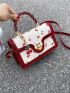 Mini Cherry Graphic Square Bag