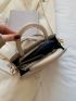 Mini Letter Graphic Square Bag