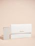 Metal Detail Flap Square Bag