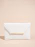Metal Decor Flap Square Bag