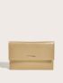 Metal Decor Chain Flap Square Bag