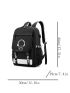 Cartoon & Letter Pattern Backpack