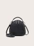 Crocodile Embossed Dome Bag