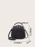 Crocodile Embossed Dome Bag