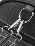 Crocodile Embossed Dome Bag