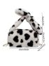Fluffy Cow Pattern Square Bag