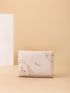 Bear & Letter Graphic Small Wallet