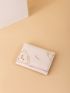 Bear & Letter Graphic Small Wallet