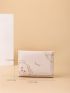 Bear & Letter Graphic Small Wallet